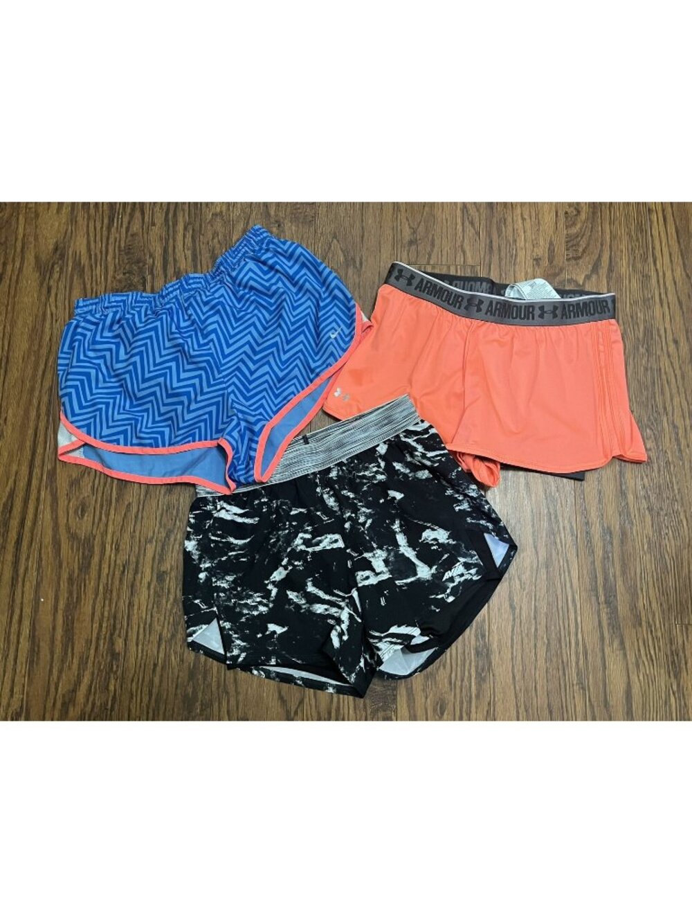 3 pairs Athletic Shorts, Under Armour Nike Womens Sz Small U9-36
